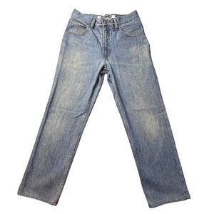 VTG Anchor Blue Jeans Mens 32x34 (30x26) Blue Straight Leg Light Wash Denim USA
